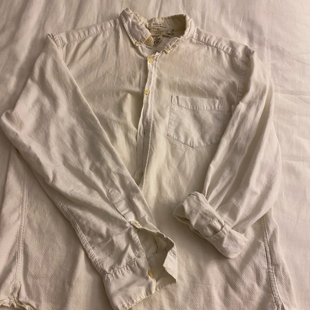 White button down